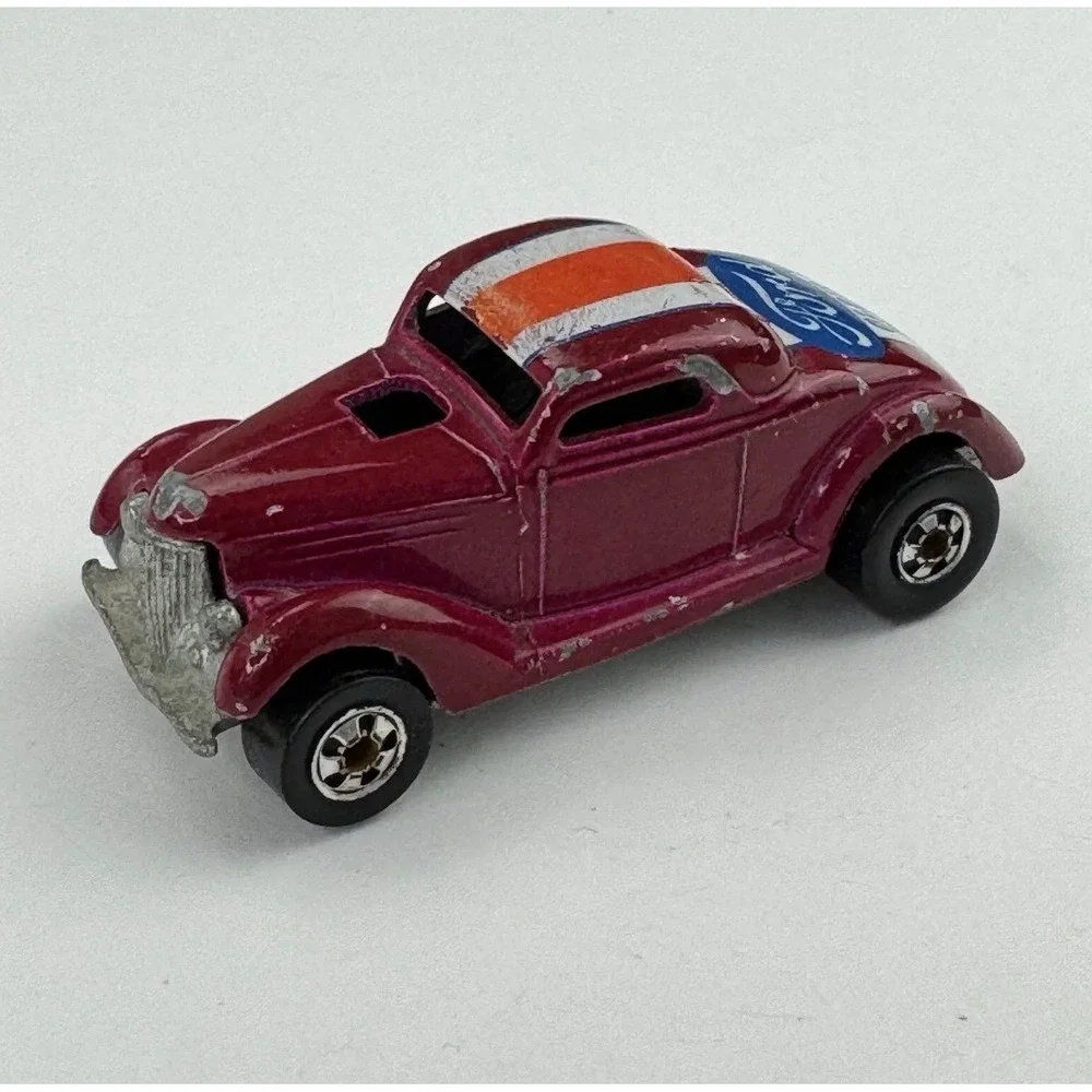 Hot Wheels Neet Streeter‎ 1973 Ford Coupe Magenta Oldie But A Goodie Hong Kong